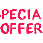 Red lettering in capital letters "Special Offer"